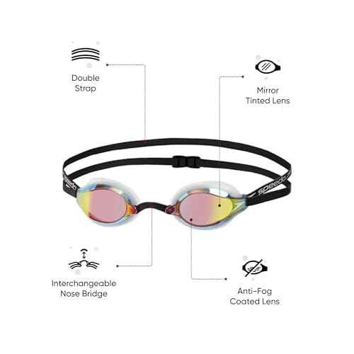 Speedo Fastskin Speedsocket 2 Mirrored Goggles White/Copper
