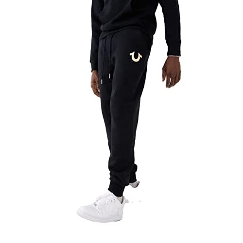 True Religion Men's Metallic Horseshoe Jogger