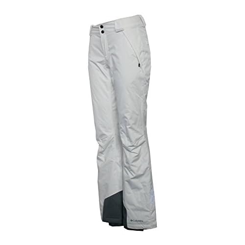 Columbia Women's Arctic Trip Snow Omni Heat Waterproof Pants, White, Large