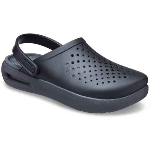 Crocs Unisex-Adult Inmotion Clogs, LiteRide Comfort, Slip On Shoes for Women and Men, Black, 15 Women/13 Men