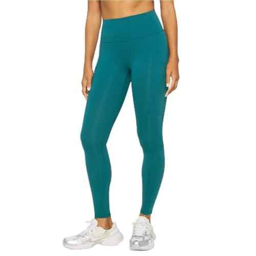 Fabletics Women's On-The-Go PowerHold High-Waisted Legging, Maximum Compression, Flattering, 2X / Regular | 27, Deep Navy