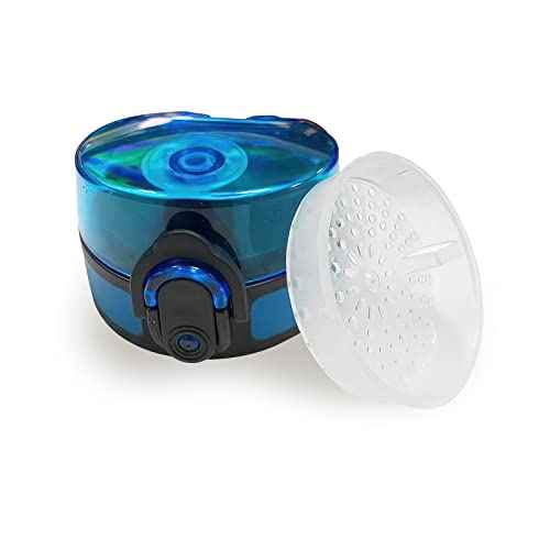 34HD Blue Replacement Lid and White Filter 32OZ Water Bottle, Leakproof with Silicone Sealing Ring, Lids Covers for 3.54in Diameter Water Bottle Christmas Gift