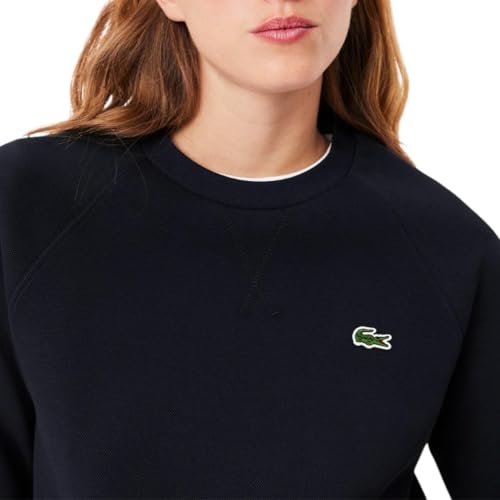 Lacoste Women's Regular Fit Double Face Piqu? Crew Neck Sweatshirt