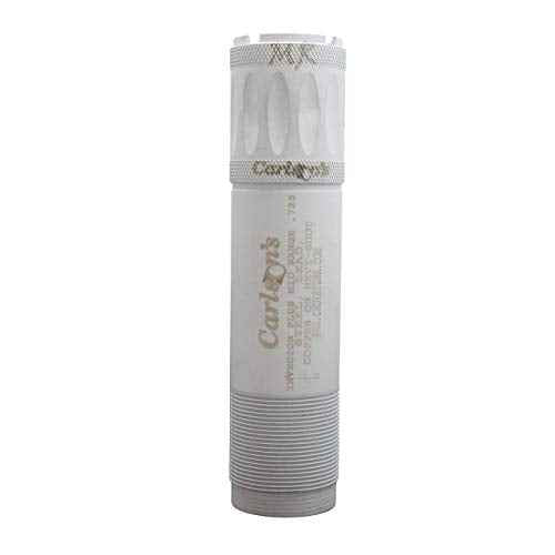 Carlsons Choke Tubes 12 Gauge for Browning Invector Plus [ Mid Range | 0.725 Diameter ] Cerakote White Coating | Cremator Non-Ported Snow Goose Choke Tube | Made in USA