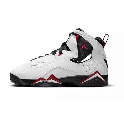 Jordan Toddler's True Flight White/Black-Varsity Red (343797 100) - 7