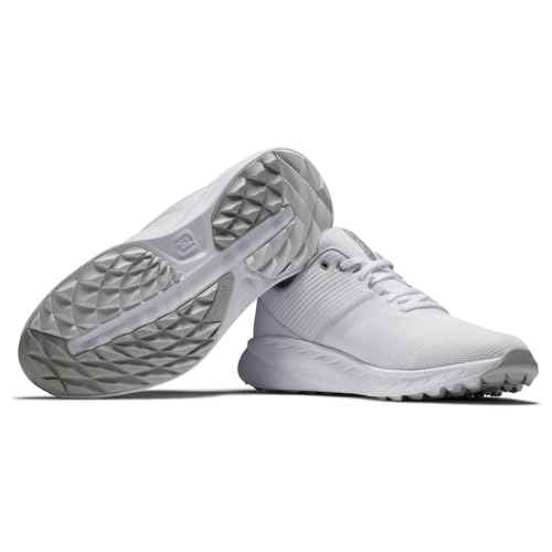 FootJoy Men's FJ Flex Previous Season Style Golf Shoe, White, 8 X-Wide