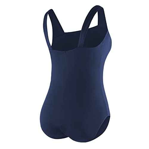 Speedo Women's Swimsuit One Piece Endurance+ Shirred Tank Moderate Cut