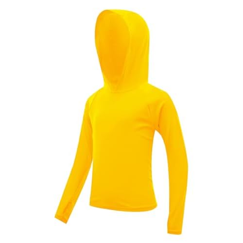 Boys Rash Guard Toddler Swim Shirts Long Sleeve Kids Fishing Shirt UPF 50+ Sun Protection Swim Top with Thumb Hole