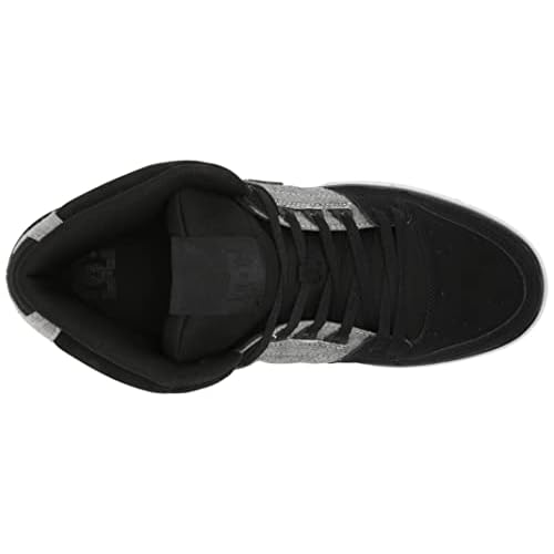DC Men's Pure High Top Wc Skate Shoes Casual Sneakers, Black/Battleship/Armor, 14