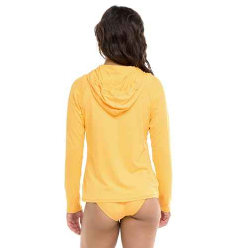 Body Glove Womens Mandie Zip Front Hoodie Rashguard with UPF 50Rash Guard Shirt