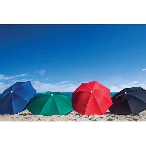 PICNIC TIME Outdoor Canopy Sunshade Beach Umbrella 5.5', Small Patio Umbrella, Beach Chair Umbrella