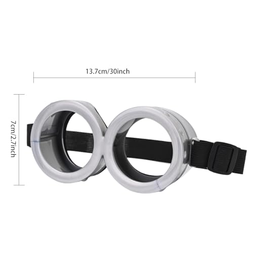 Vintage Steampunk Goggles Glasses Round Cartoon Costume For Cosplay (Glasses)