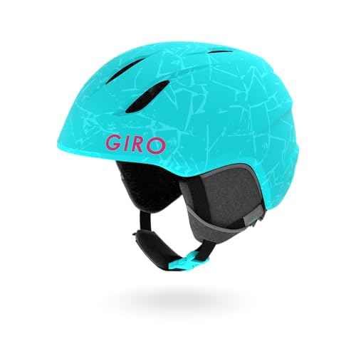 Giro Launch Combo Pack Ski Helmet - Snowboarding Helmet with Matching Goggles Matte Glacier Rock/Pink Black Blocks S (52-55.5CM)