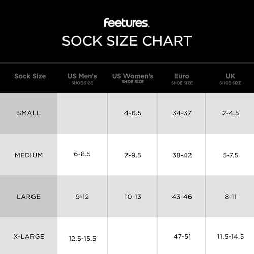 Feetures Plantar Fasciitis Relief Ultra Light Cushion Ankle Sock - Tab Socks with Heel Tab