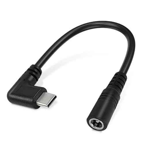 Heated Jacket Battery Step-up Adapter Charger for ORORO Heated Jackets and Vests (Black, USB C to DC)