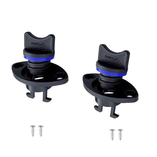 Boat Drain Plug Transom Drain Plug Kayak Scupper Plugs Thread Bung for Kayak Canoe and Boat 2 Set Blue