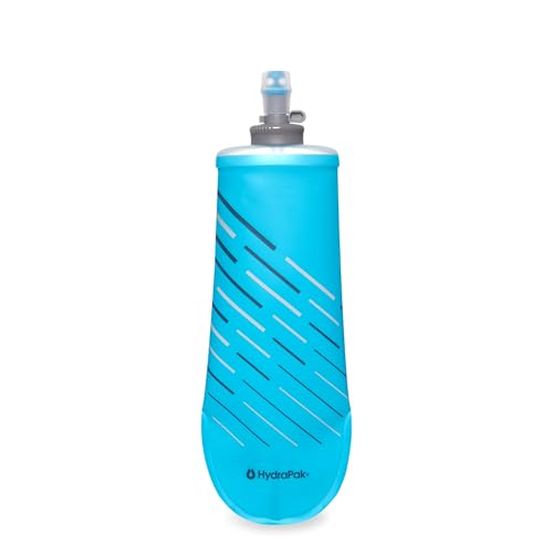 HydraPak PocketFlask 500ml - Compressible, Low Profile Soft Flask Water Bottle, Ideal Fit for Run Belts and Form Fitting Pockets with Locking Cap (500ml / 17oz)