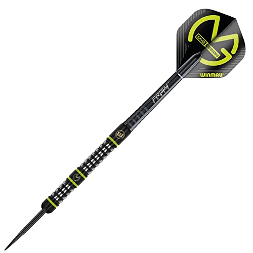 WINMAU MvG Acclaim Tungsten Steel Tip Darts 25g Set with Flights and Shafts