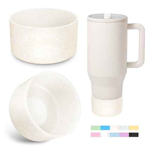 2PCS Glitter Silicone Boot for Hydrojug Traveler 40 oz, Anti-Slip Protective Sleeve for Hydrojug Stainless Steel Tumbler, Bottom Cover Base Accessories