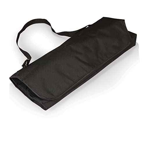 Picnic TIME BBQ Apron Tote Pro Grill Set, (Black with Gray Accents)