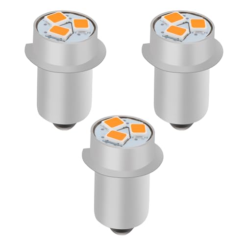 Flashlight Bulbs Replacement, Mag-Lite Led Bulb for Ryobi Craftsman Milwaukee Flashlight, 18V 19.2V LED Flashlight Bulb-3 Pack