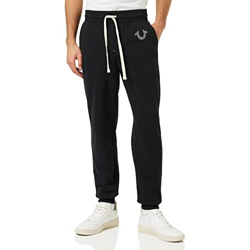 True Religion Men¡¯s Classic Logo Jogger Sweatpants ? Soft Men¡¯s Joggers with Pockets, Comfortable Sweat Pants