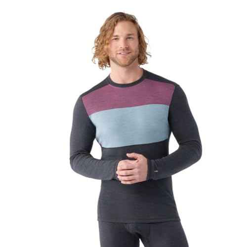 Smartwool Men's Classic Thermal Merino Base Layer Colorblock Crew