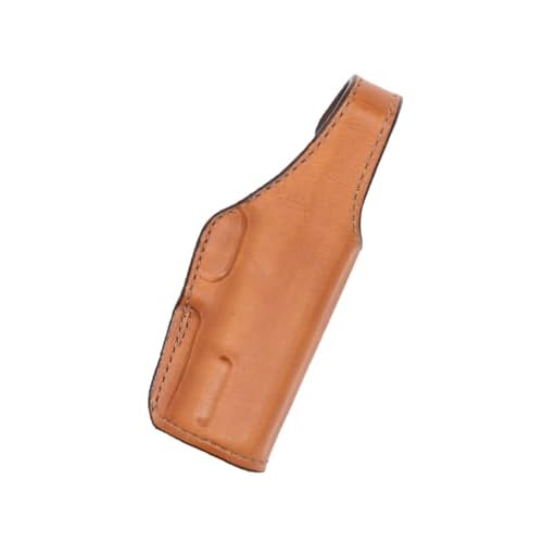 BIANCHI 19L Thumbsnap Suede Lined Belt Slide Holster - Pistol, Fits BRNG HIPWR 9MM, Tan, Right Hand