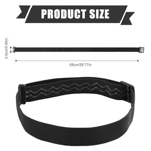 Elastic Headlamp Strap, Black Headlamp Strap Replacement Headband Comfortable Not Easy to Fall Headlamp Band Fit for Most Black Diamond Petzl Princeton Tec Energizer Fenix Pelican Streamlight