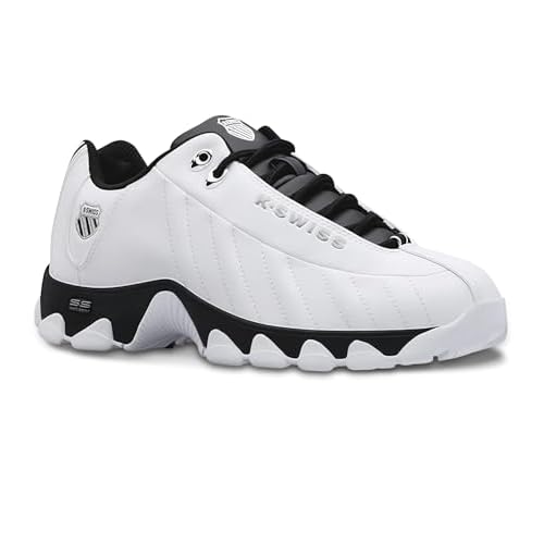 K-Swiss Men's ST329 CMF Sneaker, Wide Tennis Dad Walking Shoes Leather Upper