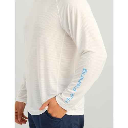 HUK Men's A1a Crew, Quick-Dry, Breathable Fishing Shirt