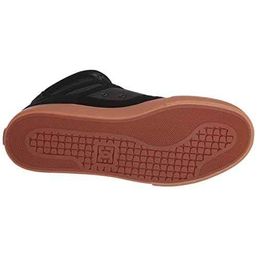 DC mens Pure High-top Wc Skate Shoe, Black/Gum, 10.5 US