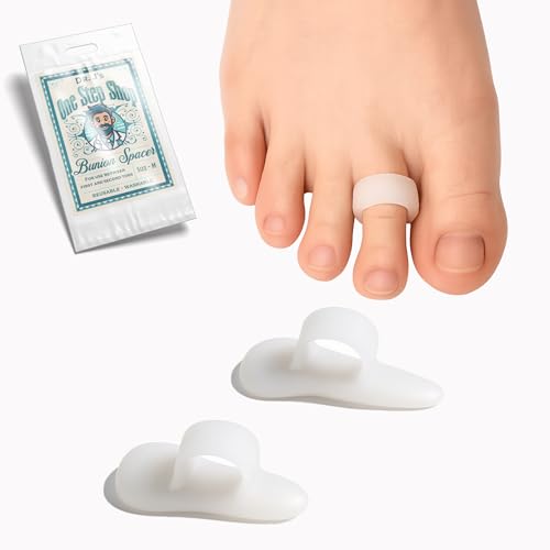 Dr. J's One Step Shop Hammertoe Relief Pads ? Podiatrist Recommended Silicone Supports for Alignment and Offloading ? 2 Pairs (4-Pack) Soft Gel Cushions for Mallet, Claw, and Bent Toes ? Unisex Foot Support