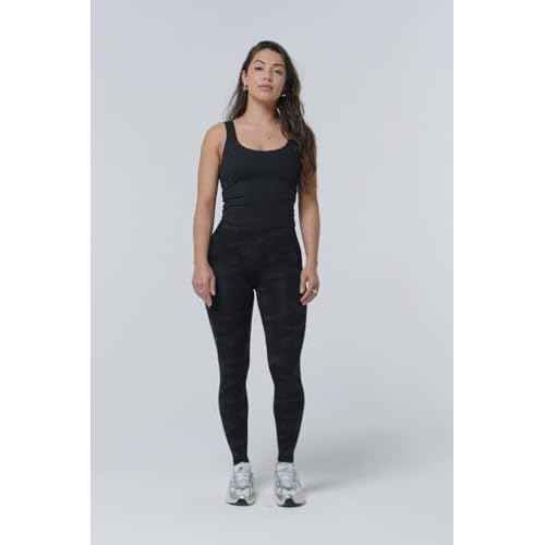 Fabletics Women's On-The-Go PowerHold High-Waisted Legging, Maximum Compression, Flattering, XXL/Regular | 27, Green Abyss