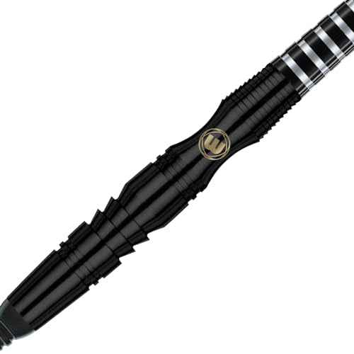 Winmau Sniper Black Professional Tungsten Darts Set with Flights and Stems (Shafts)