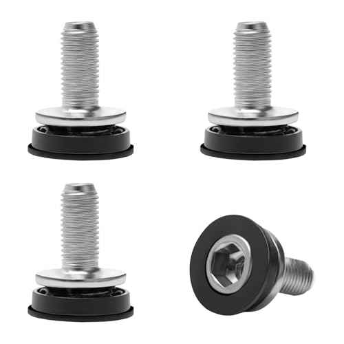 Bike Hex Crank Arm Fixing Bolts, Crank Arm Bolt 8mm, Bike Crank Bolts, Bicycle Crank Screw, Bike Crankset Bolt, Bicycle Bottom Bracket Axle Bolts for Bicycle Square Hole M8