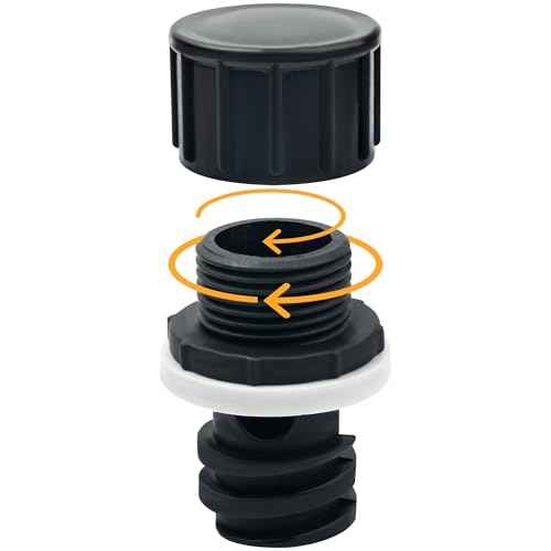 Cooler Drain Plug Hose Connection, Cooler Plug Replacement Compatible with Yeti Roadie, Tundra, and Tank Coolers