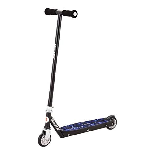 Razor Tekno Kick Scooter - Glowing Blue LED Light-Up Deck, Lightweight Steel Frame, for Kids Ages 6 and Up