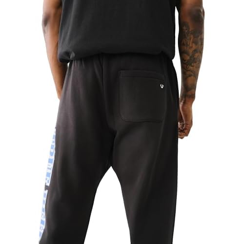 True Religion Men's Raw Exaggerated Icon Jogger