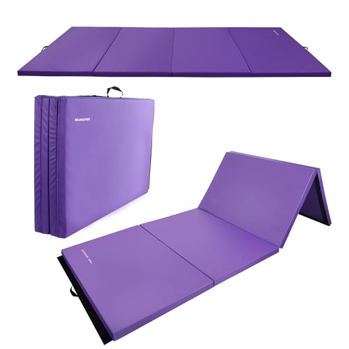 Fitvids Exercise Tumbling Gymnastics Mat, 4'x8'x2" Gym Workout Mat