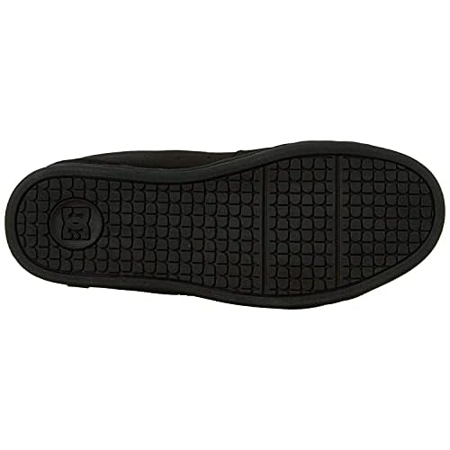 DC mens Net Skate Shoe, Black/Black/Black, 12 US