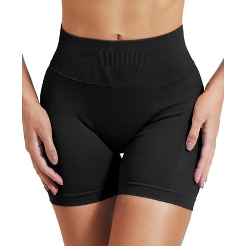 VOYJOY Women Workout Impact Shorts 2.5"/ 3.6"/ 4.5"/ 6" Scrunch Butt Lifting Gym Seamless Booty Biker Shorts