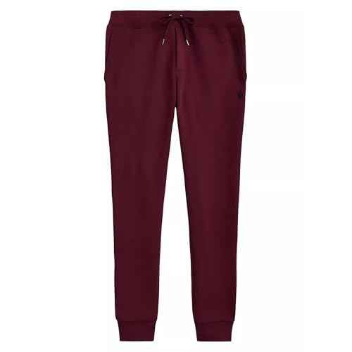 Polo Ralph Lauren Men's Double Kint Jogger Pants (XXL, WineRed)
