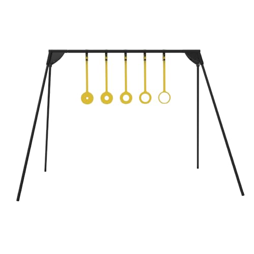 Caldwell AR500 Steel Target Kits with Target Stand, Rifle Rated, 1/4"-3/8" Steel, for Range, Practice Shooting, and Outdoors