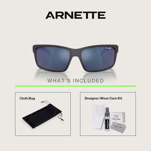 ARNETTE AN4202 Rectangle Sunglasses for Men +BUNDLE with ACCESSORY EYEWEAR KIT