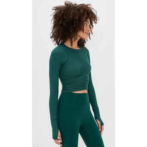 Free People Womens Tempo Ruched Long Sleeve