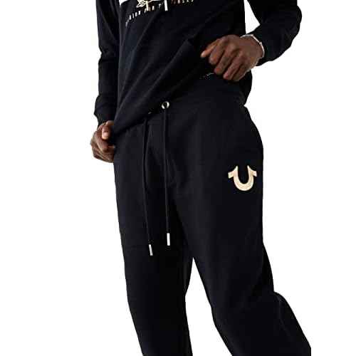 True Religion Men's Metallic Horseshoe Jogger
