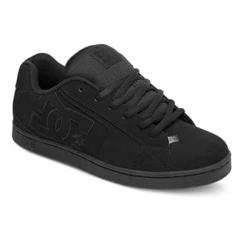 DC mens Net Skate Shoe, Black/Black/Black, 13 US