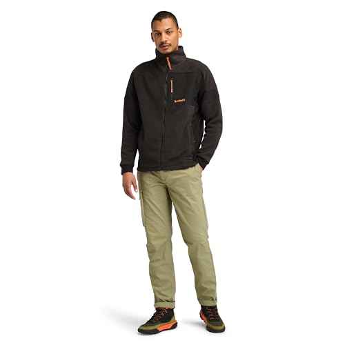 Timberland mens Polartec Mix Media Full Zip Fleece