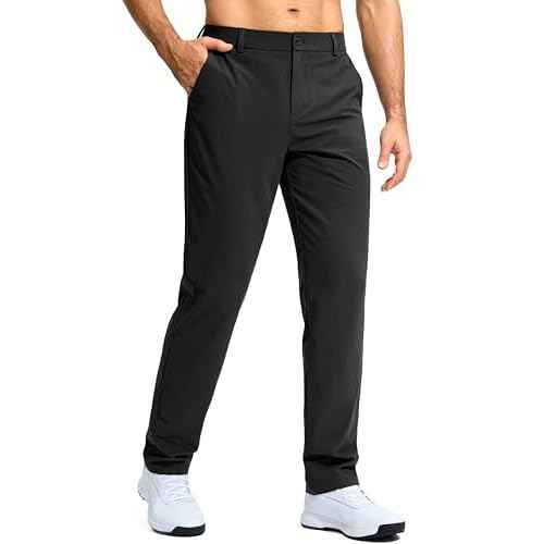 G Gradual Mens Golf Pants Stretch Dress Casual Pants 30"/32"/34" Lightweight Work Travel Slacks for Men with 4 Pockets